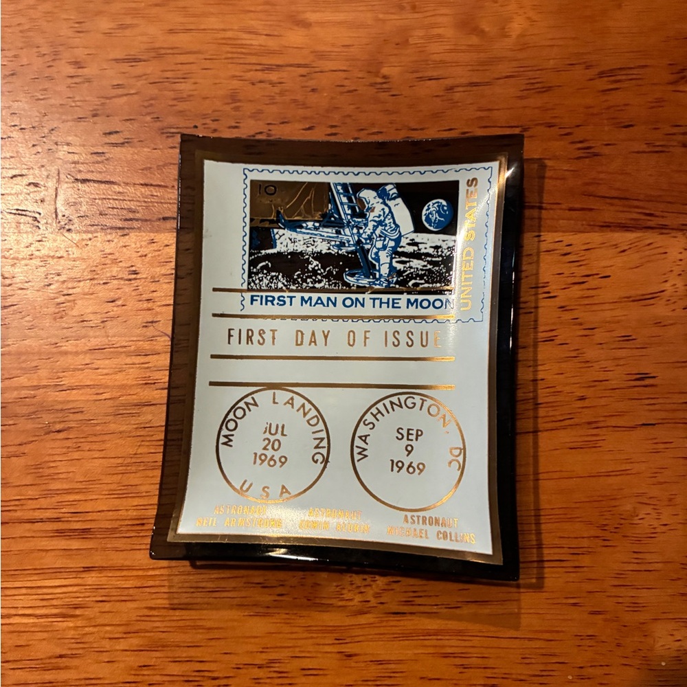 First Man on the Moon Commemorative Plaque